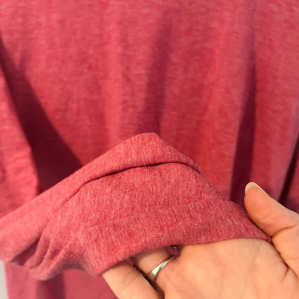 (3) Nursing Hooded Long Sleeve Tops in Coral Pink, Teal & Floral - Picture 9 of 15